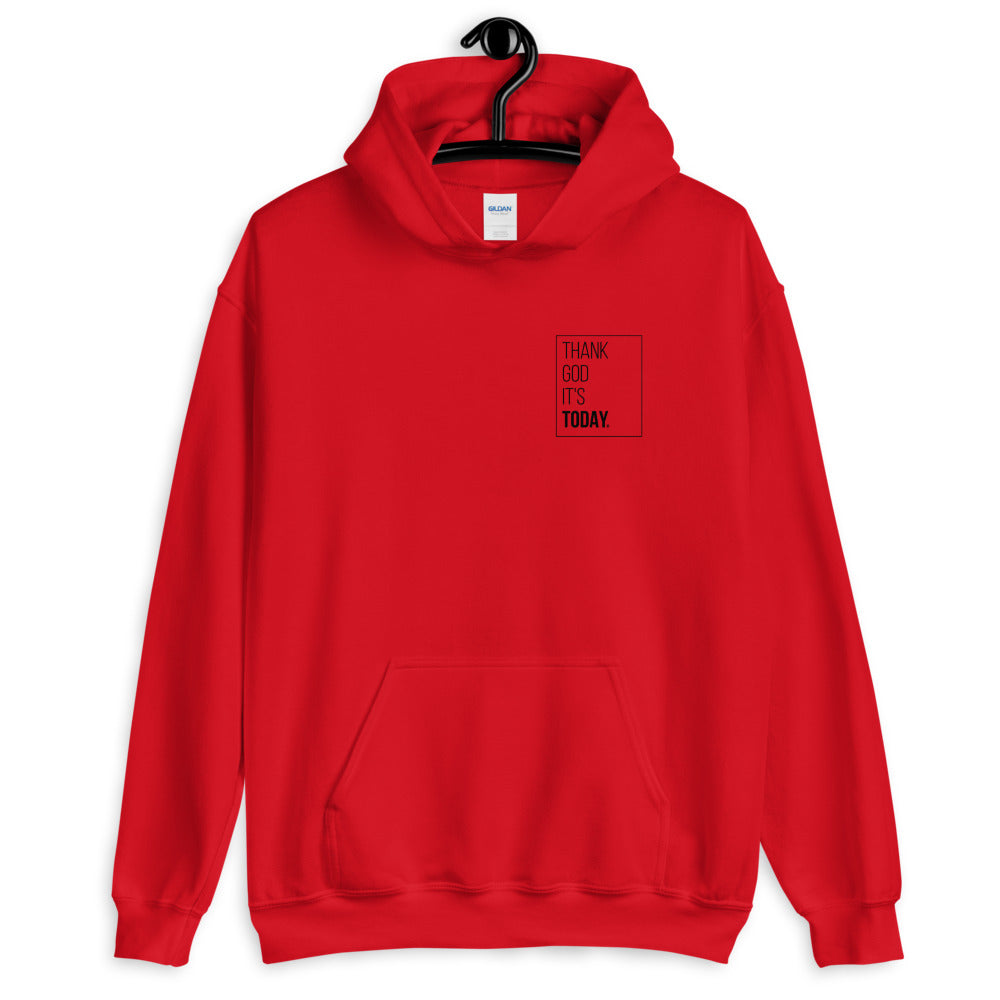 Thank God It's Today: Front and Back Box Print Hoodie