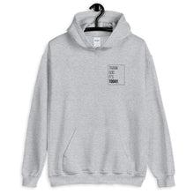 Load image into Gallery viewer, Thank God It&#39;s Today: Front and Back Box Print Hoodie
