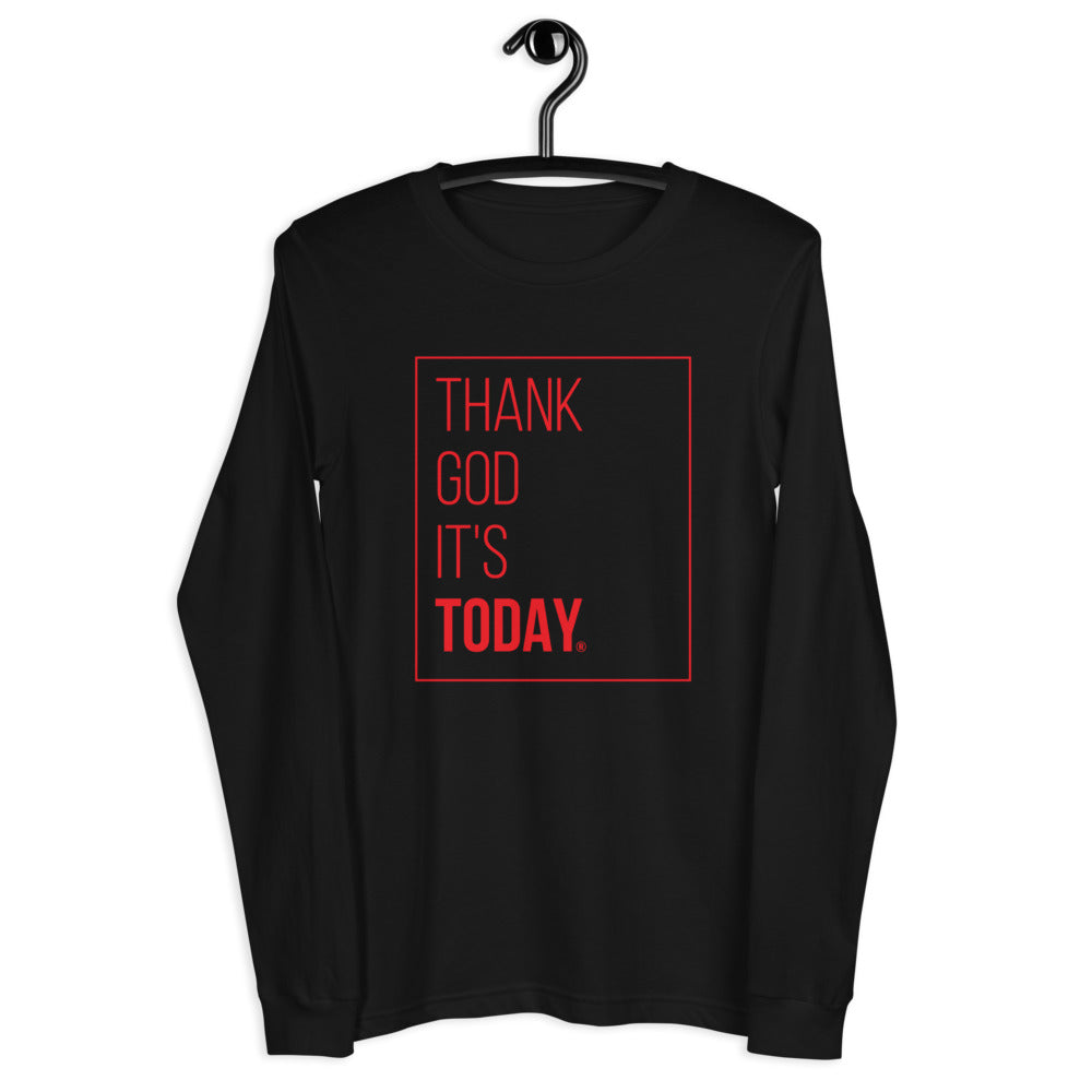 TGIT: Unisex Long Sleeve Tee Red Box Print