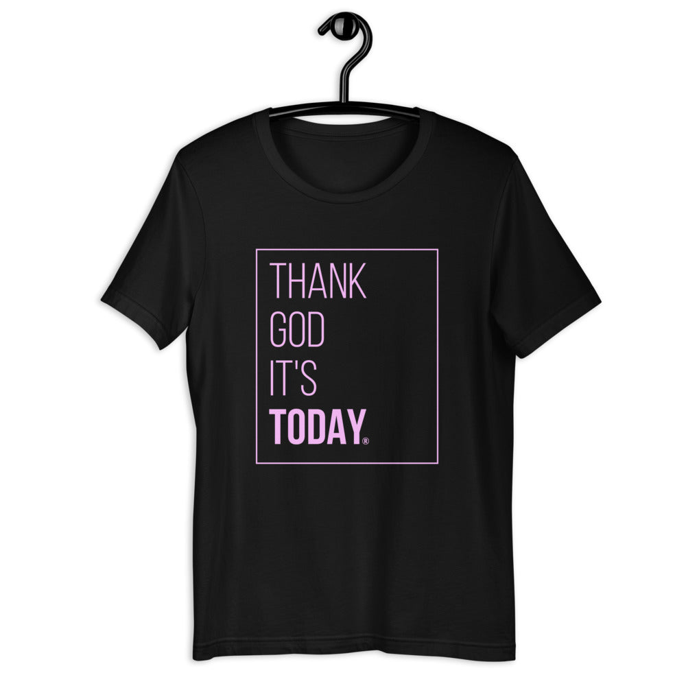 TGIT Mindset Unisex T-Shirt: Pink/Purple Box Print
