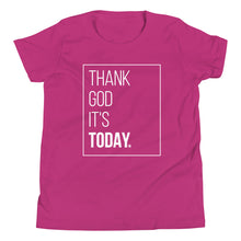 Load image into Gallery viewer, Youth Short Sleeve T-Shirt: Thank God
